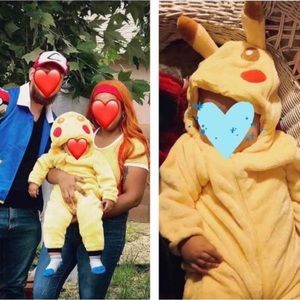 Pokémon - Ash and Pikachu family costume